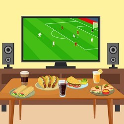 Hem Yemek Yer. Hemde TV Maçı İzlerim.