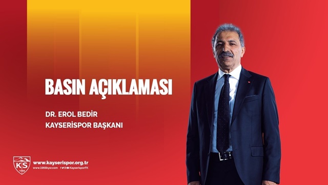 Başkanımız Dr Erol BEDİR'in 