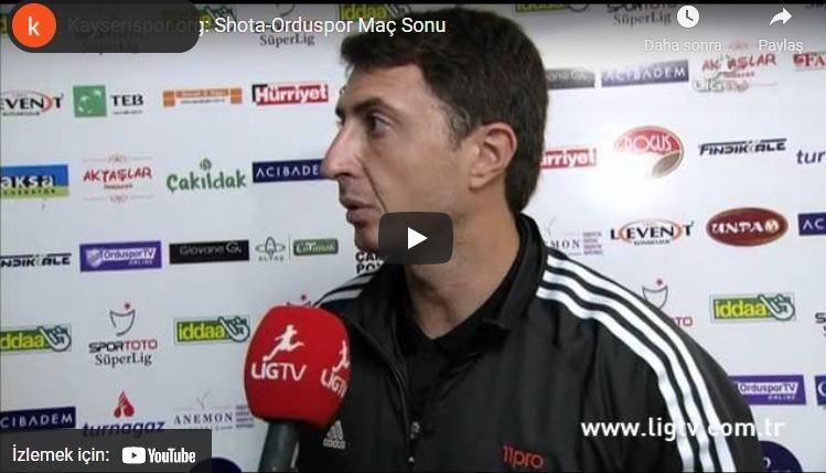 Shota: Keşke 11-11 Oynasa İdik.