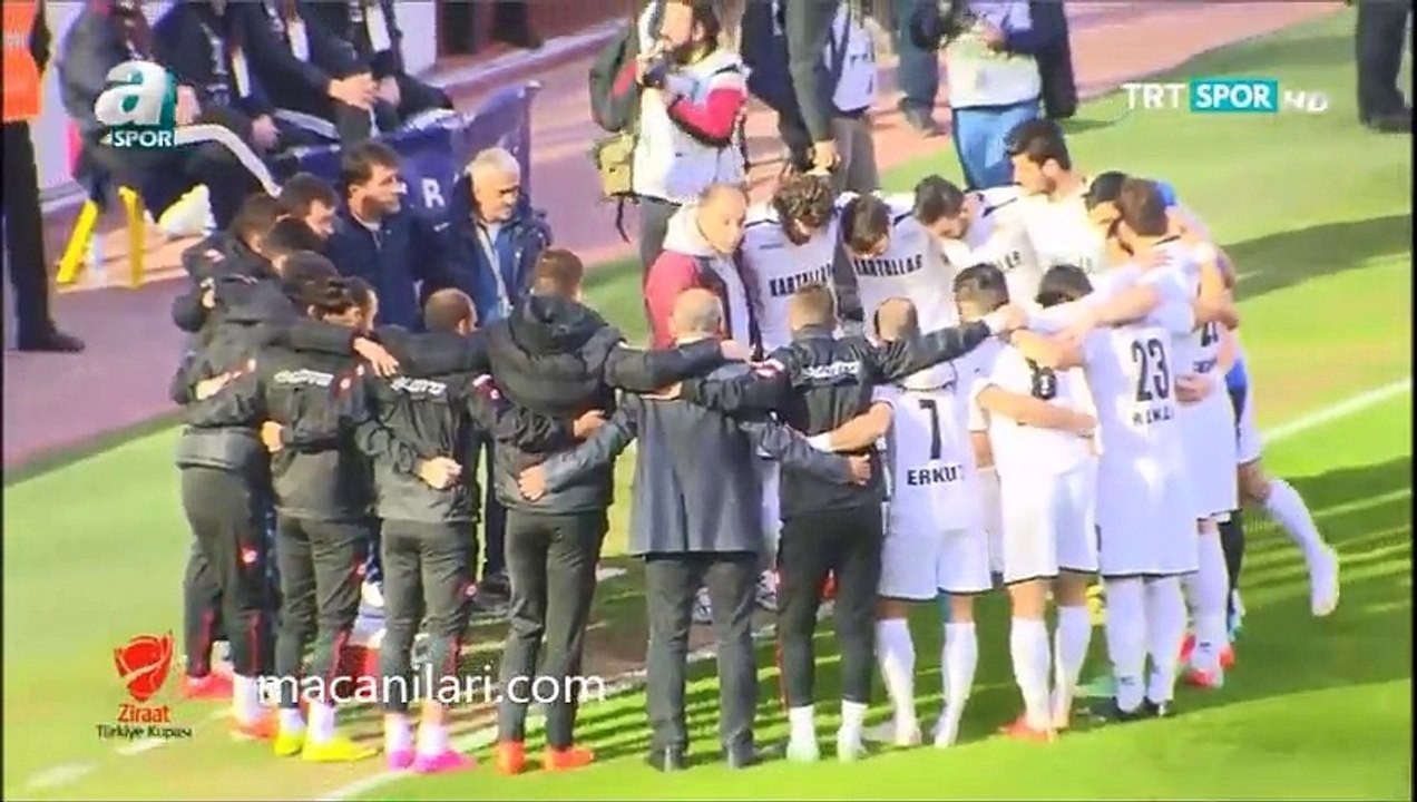 2015-2016 Türkiye Kupası: Kayserispor 3-0 Etimesgut Belediyespor Maçını Özeti.