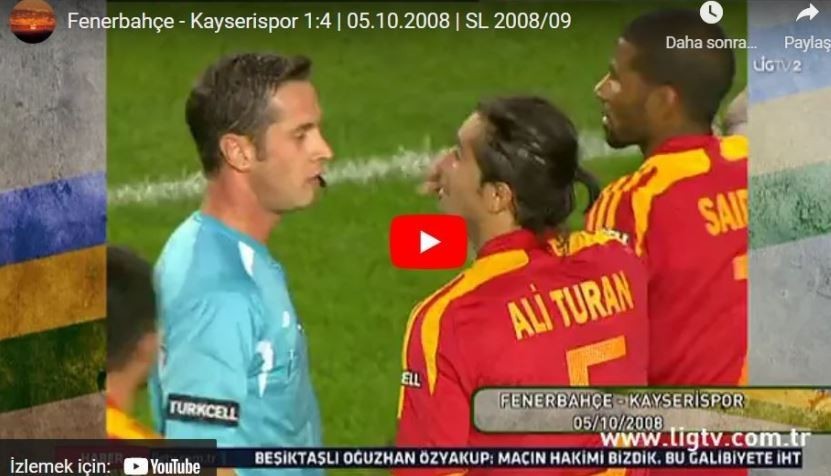 2008-2009 Süper Lig: Fenerbahçe 1-4 Kayserispor
