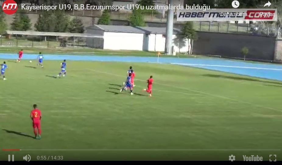 2020-2021 U19 Ligi: Kayserispor U19 2-1 B.B.Erzurumspor Maçının Golleri