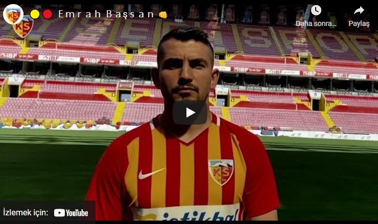 Kayserispor'dan Emrah Başsan'a Hoş Geldin Klibi