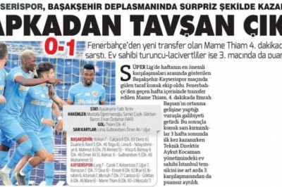 Kayserispor Başkanı, Berna Gözbaşından "Şapkadan Tavşan Çıktı" manşetine tepki.