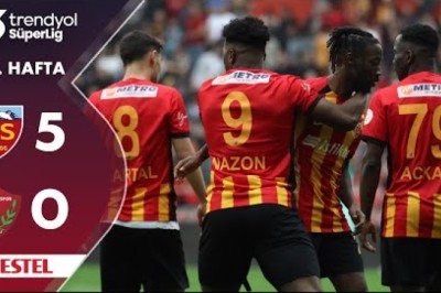 2024-2025 Süper Lig: Kayserispor 5-0 Hatayspor (Maç Özetleri)