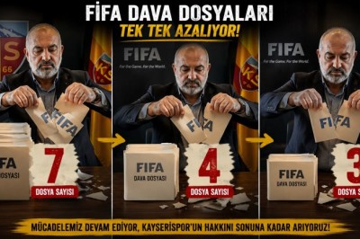 Kayserispor'da FİFA'daki Davalı Dosya Sayısı 2'e İndi.