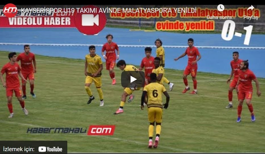 2020-2021 U19 Ligi: Kayserispor U19 0-1 Yeni Malatyaspor U19 Maçının Özet Görüntüsü