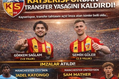 Kayserispor Transfer Tahtasını Açtı! İmzalar Atıldı, Lisanslar Çıktı