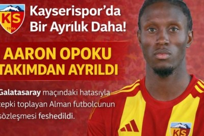 Kayserispor’da Bir Ayrılık Daha: Aaron Opoku ile Yollar Ayrıldı